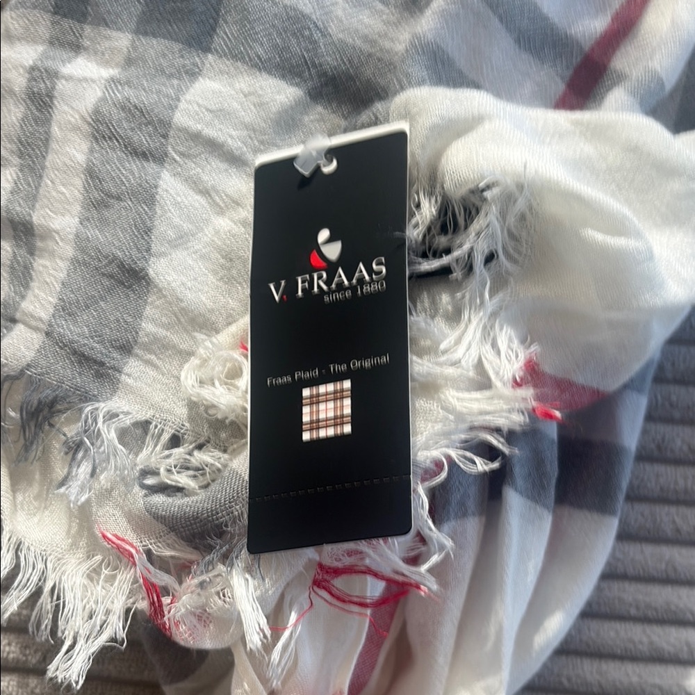 V. Fraas Plaid Scarf